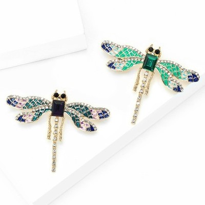 Stylish Brooch Multifunctional Accessory Dragonflies Shape Badge Animal Brooch
