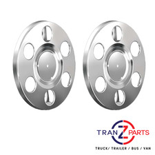 17.5" TRUCK STAINLESS STEEL HOLE DIA SOLID TYPE WHEEL TRIM COVER X 2