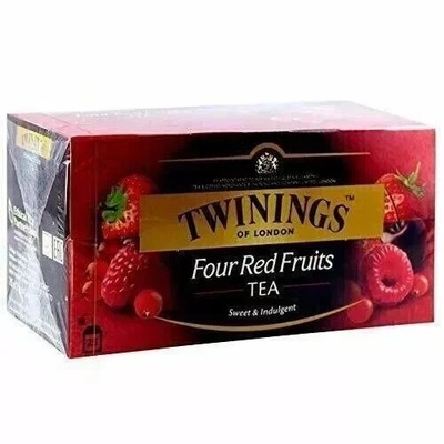 2 x Twinings Four Red Fruit Tea 25 Tea Bags