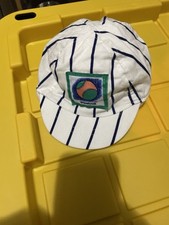 Weebok Reebok Hat Cap Toddler Children White Striped Vintage 80s