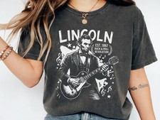 Abraham Lincoln Playing Guitar Reprint Unisex Shirt AN70697