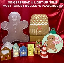 Target Bullseye Playground Gingerbread Items  Christmas Ceramic light up Items