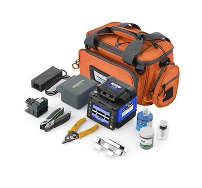 ORIENTEK T49 FTTx Mini Fusion Splicer, 8s Splicing, 3.5  LCD, Fiber Optic Tool