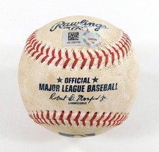 Marlins @ Nationals 6-17-23 Game-Used Baseball J.Candelario (GDP)/T.Scott COA