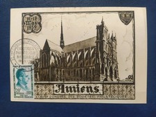 Carte Premier 1er Jour 1959 Timbre Médéric Vedy N° 1200 Oblitéré Amiens