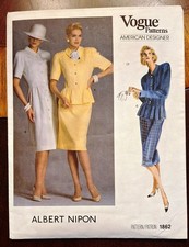 Vogue American Designer - Albert Nipon pattern #1862  Size14