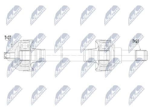 Original NTY Drive Shaft NPW-BM-240 For BMW