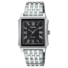 Casio MTP-B190D-1BV Mens TANK Quartz Watch Silver Dial Stainless Steel