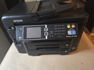 Epson WorkForce WF-3640 All-in-One Printer   NEEDS INK