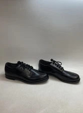 Texas Steer 46416 Black Leather Split Toe Derby Dress Shoes DS Size 10 D