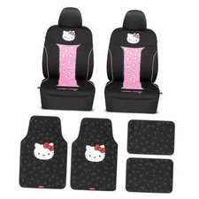 Car Seat Covers - Cute And Durable Pink Hello Kitty Covers Carpet Mats-red