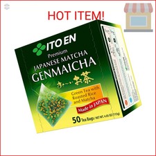 ITO EN Oi Ocha Premium Japanese Matcha Genmaicha Green Tea - Tea Bags, 50 Count