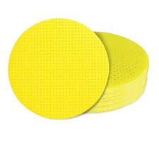 AWAPRO&reg; Schleifscheiben Klett 225mm Multiloch gelb Deckenschleifer Trockenbau