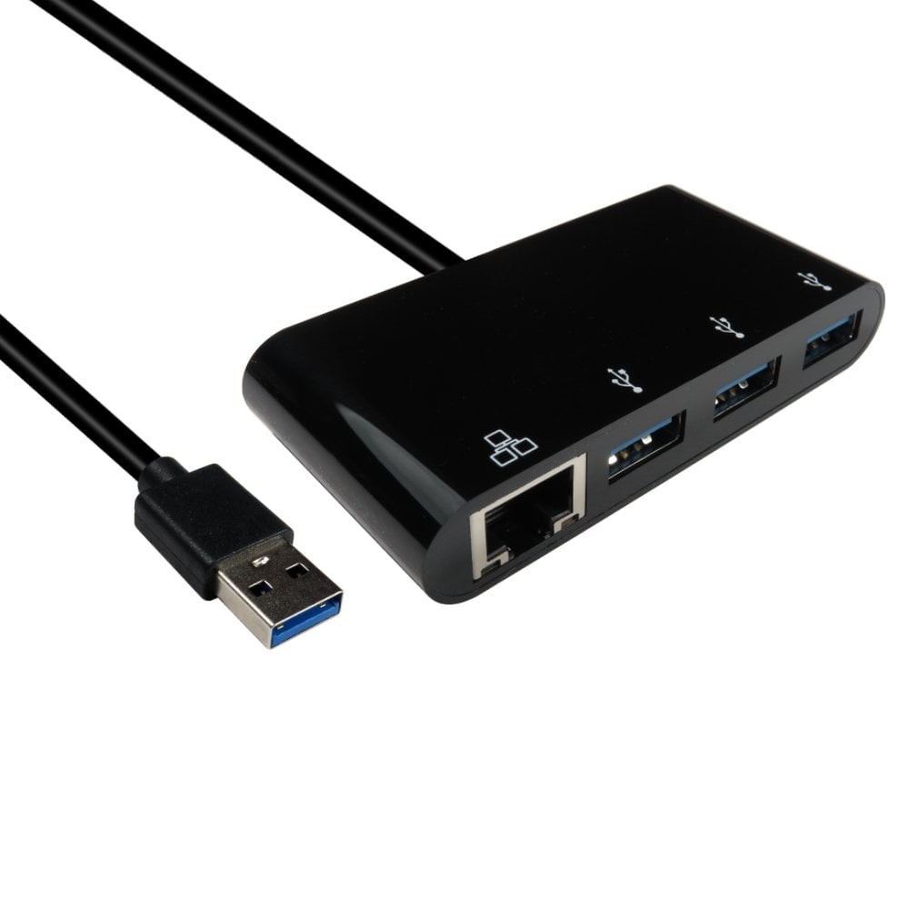 Cables Direct USB3.0 Gigabit Ethernet Adapter with Hub
