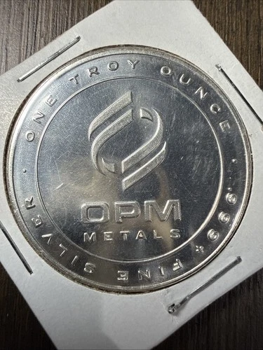 1 oz  99.9%  Fine  Silver Round OPM Metals