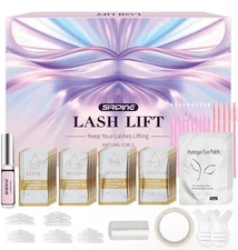 Eyelash Lift Kit, 5 Sets, Easy for Beginners, Achieve Semi-Permanent Curling