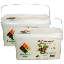 Essential Depot Shea Butter - Grade A - Unrefined - Organic - 14 lbs - In 2 x 7l