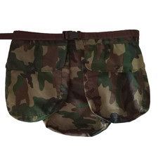 Vintage Three Pouch Waist Bag Fanny Pack Camo Military Hunting Fishing Outdoor