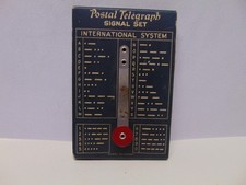 Set Segnale Telegrafico Postale Vintage Sistema Internazionale Codice Morse Ralston
