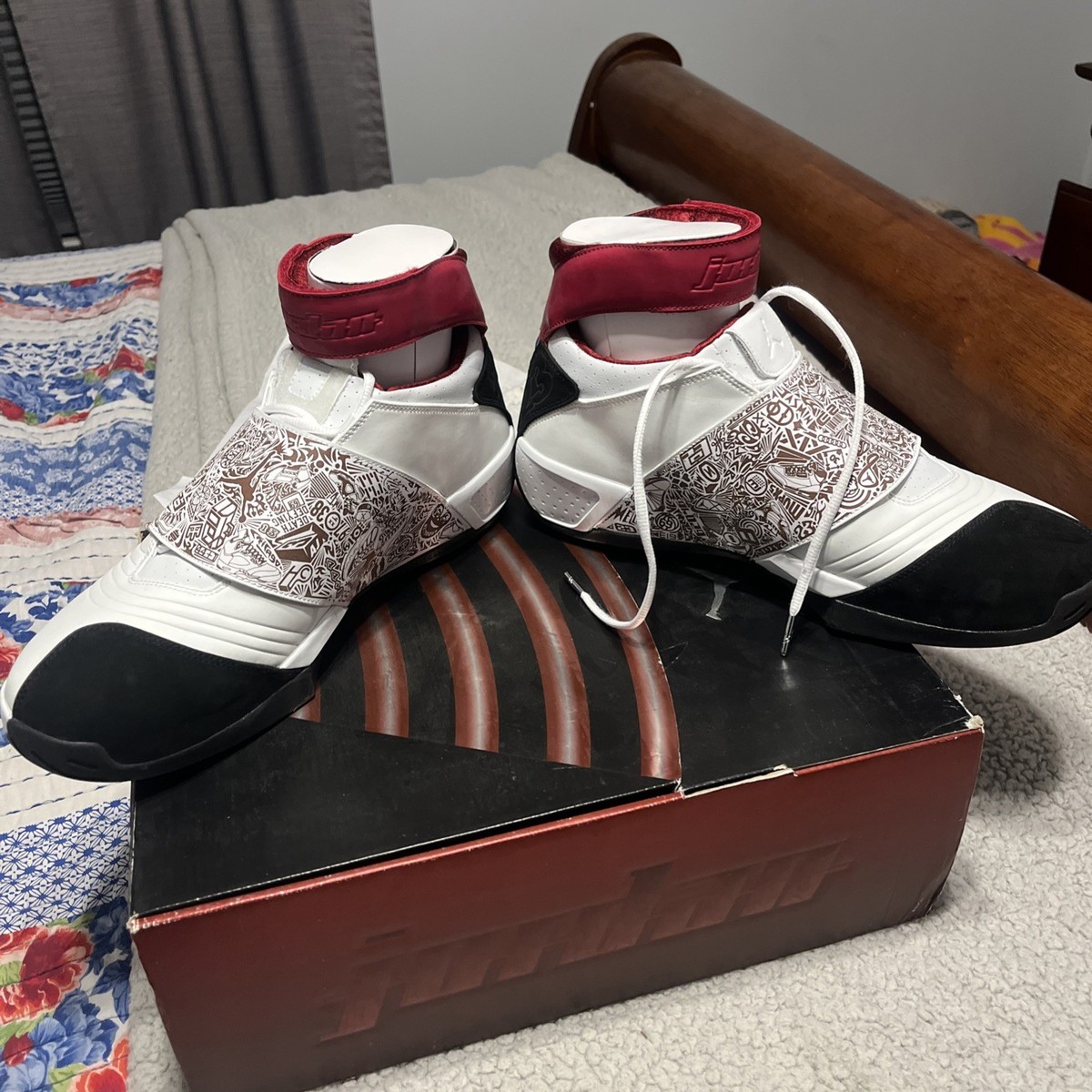 Size 13 - Air Jordan 20 OG White Varsity Red for sale online | eBay