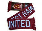 West Ham United FC West Ham Jacquard Nero Design Football Scarf