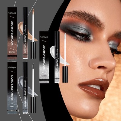 Gray Shimmery Eyeshadow,Glitter Eyeshadow,Liquid Eye Topper Bling Eyeshadow