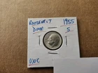 1955 S Roosevelt Dime Uncirculated 90% Silver