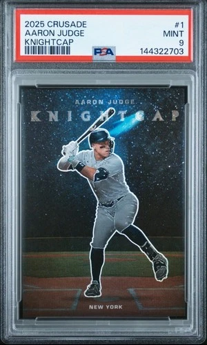 2025 Panini Crusade Aaron Judge Knight Cap #9 MINT PSA 9 Low Pop Yankees SSP