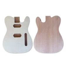 DIY Electric Guitar Body Flame Maple Veneer Bolt on Heel for Building Guitars