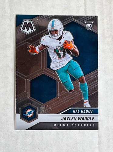 JAYLEN WADDLE LOT OF 3 2021 Panini Mosaic RC (x2) + Sticker & Card Collection RC - Bild 2 von 3