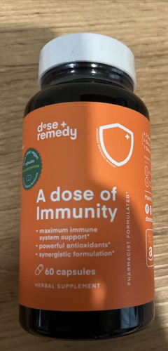 A Dose of Immunity 60 Capsules-2 per serv EXP Date 6/26 NEW