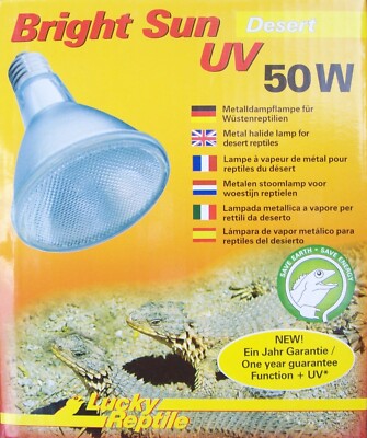 Lucky Reptile Bright Sun Desert 50 W  UVA UVB Strahler