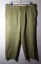 TOMMY BAHAMA Tan Wool Tencel Lyocell Chino Pants Men's Size 35 Short