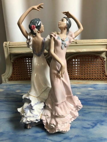 LLADRO FLAMINGO DANCERS 10.5" X 5" X 6" BROKEN PINKY - Picture 5 of 10
