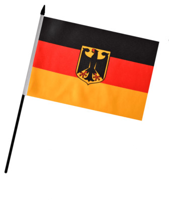 Deutschland Adler Handflagge (9'' x 6'')
