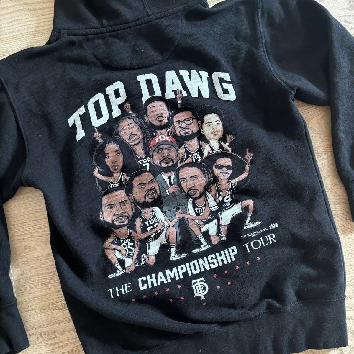 TDE Kendrick Lamar Championship Tour Hoodie Small Top Dawg TDE Kendrick Lamar Championship Tour Hoodie Small Top Dawg
