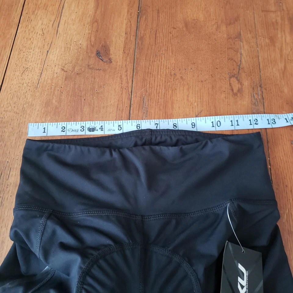 2XU Womens Small Cycling Shorts Compression S WC4922B Black 8" Inseam - Image 3 of 4