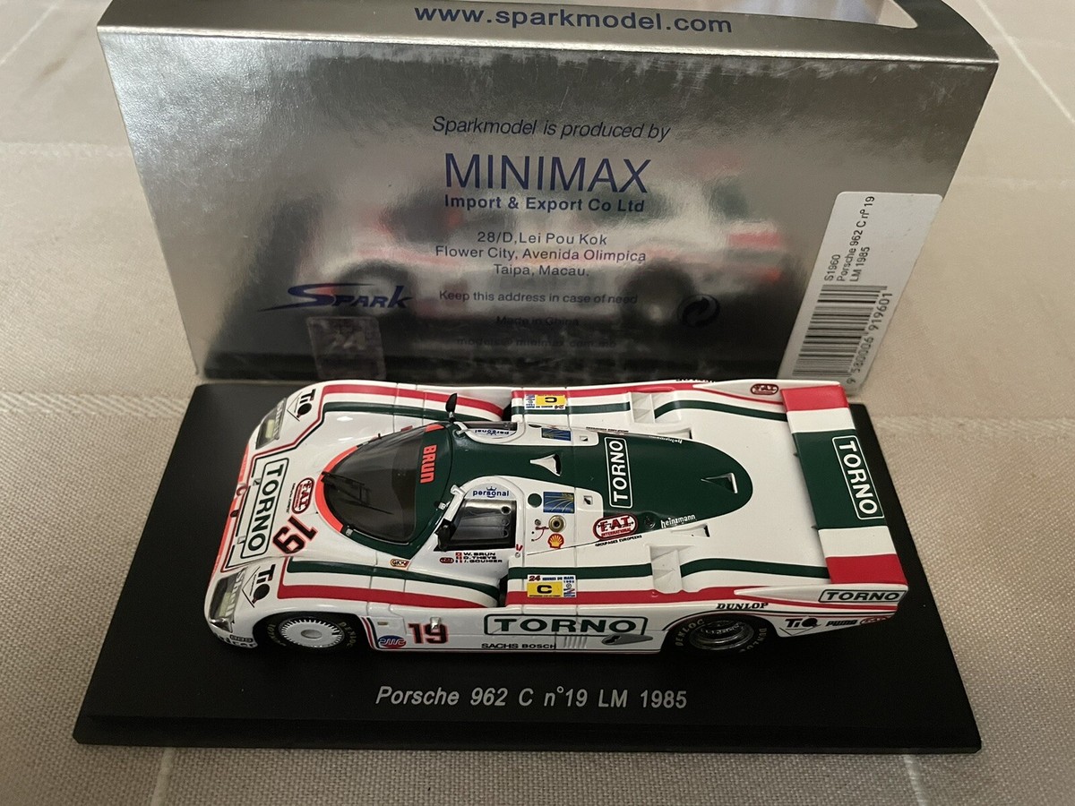 1/43 Porsche 962C #19 Brun,1985 Le Mans, Spark S1960 | eBay 1/43 Porsche 962C #19 Brun,1985 Le Mans, Spark S1960 | eBay