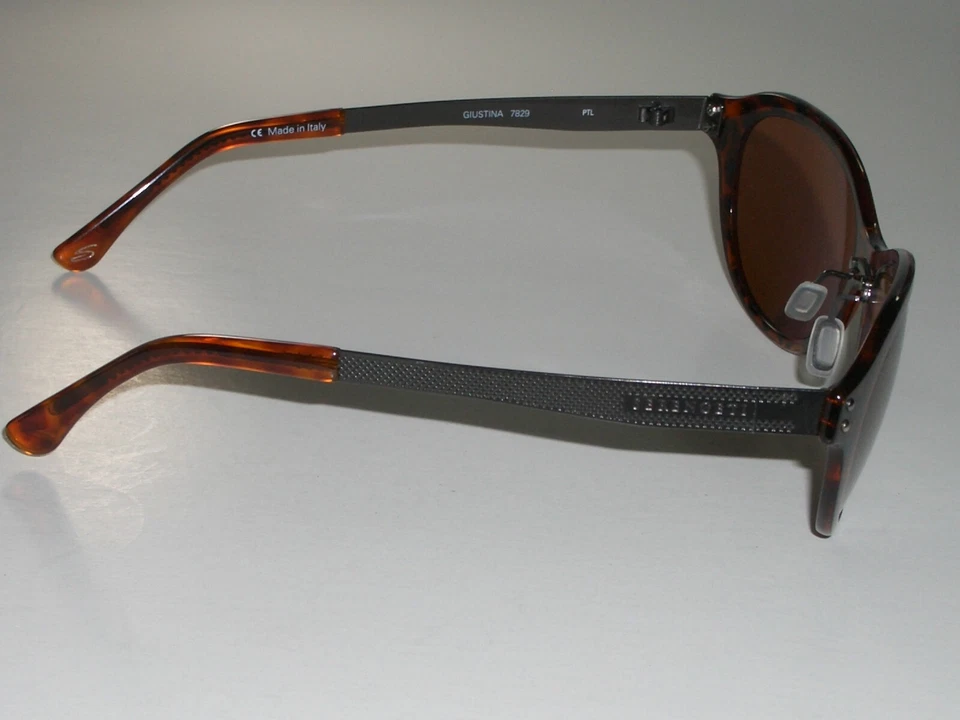 SERENGETI ITALY GIUSTINA 7829 BROWN POLARIZED LENS SPORT WRAP FLEX SUNGLASSES - Image 3 of 4