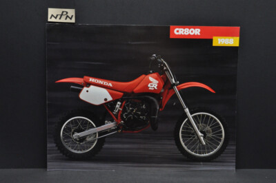 Vintage NOS 1988 Honda CR80 R Motorcycle Dealer Sales Spec