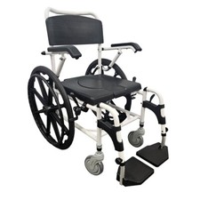 Self propel Mobile wheeled toilet shower commode chair wheelchair