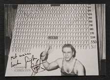 0883 Georges Christen Guinness rekord świata karta z autografem wydruk podpisany