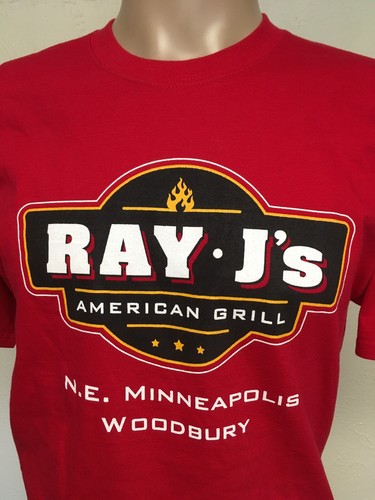 Camiseta RAY Js American Grill Minneapolis Bordada Roja Mediana - Imagen 7 de 12