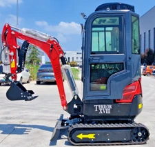2 Ton New TERROR XVIII Mini Excavator Digger Tractor, KUBOTA D902 Diesel Engine