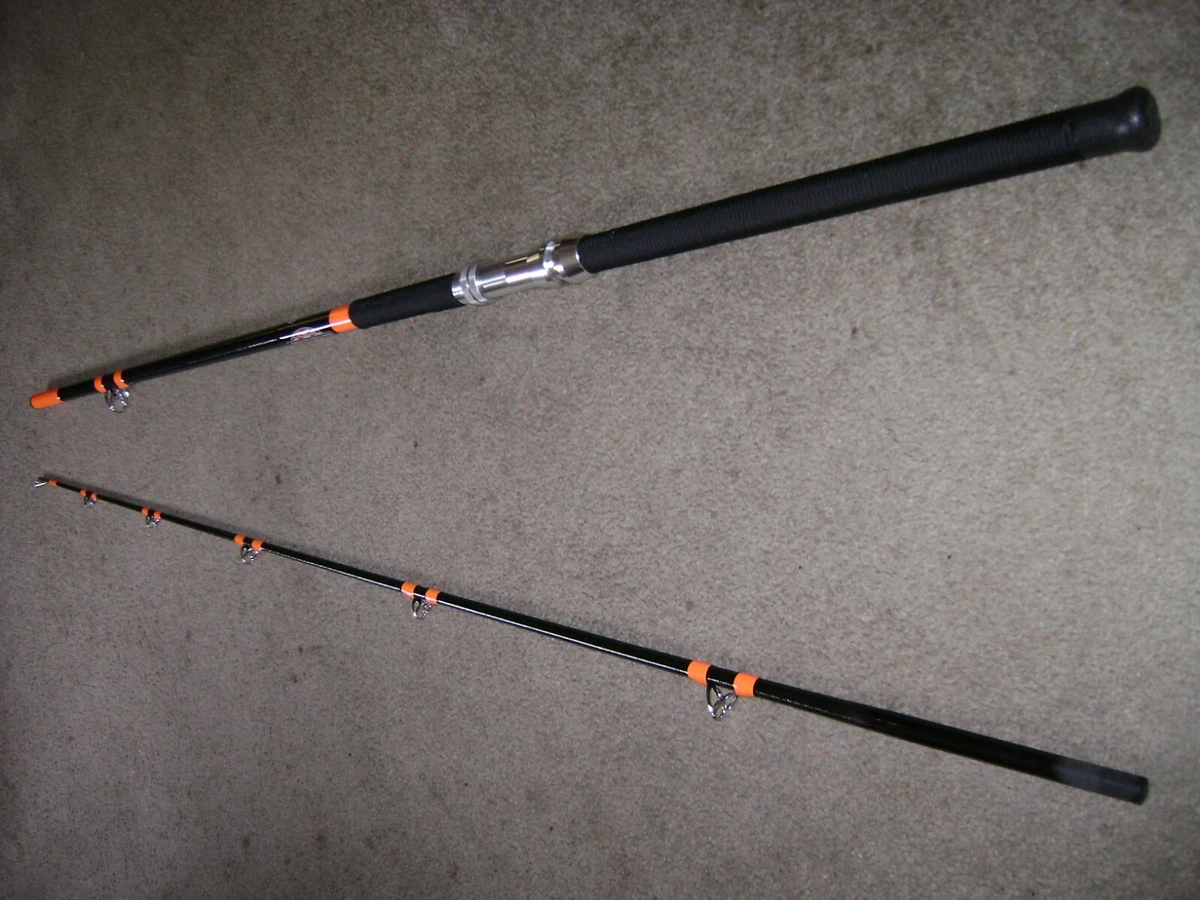 Fiberglass Fishing Rods & Poles with 7 Guides and 2 Pieces for sale | eBay