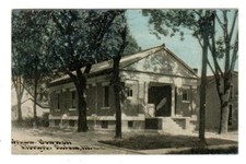 IL - SALEM ILLINOIS Postcard BRYAN BENNETT LIBRARY