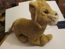Vintage Disney Lion King TALKING SIMBA LARGE 15" Plush STUFFED 4 PHRASES WORKS 