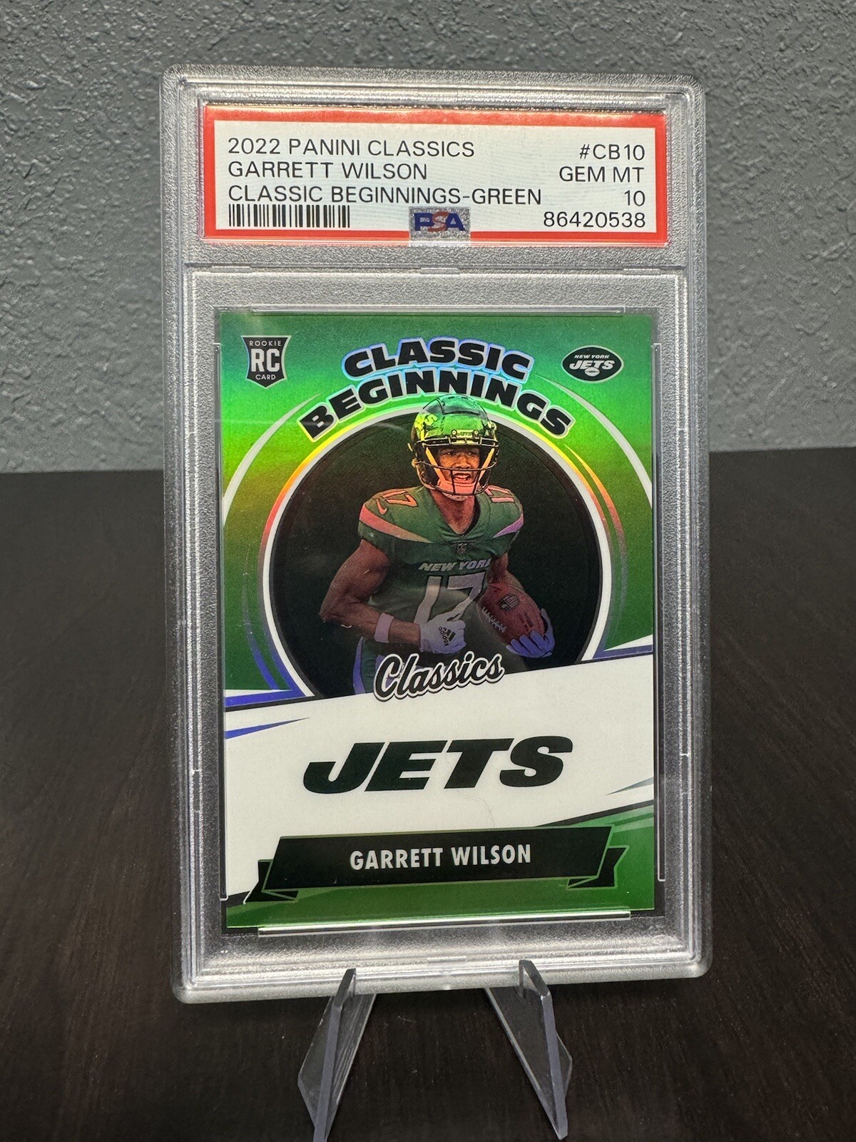 Garrett Wilson Panini Classics Classic Beginnings #CB10 Green