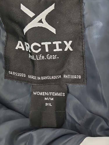 Arctix Insulated White w/ Black Trim Snow Pants Size Medium Womens - Picture 5 of 8