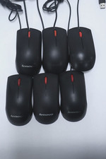 Lot of 6 Lenovo M-U0025-O USB 2.0 Optical Computer Wheel Mouse